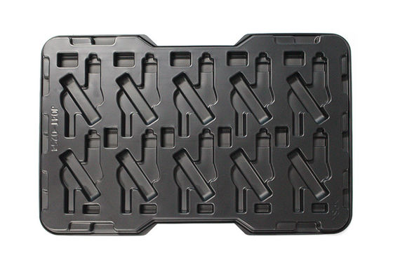 Parties thermoformées ESD antistatique plateau à ampoules plastique noir