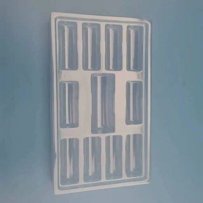 Plateau d'emballage en plastique médical polyvalent pour plateau à ampoules blanches jetables