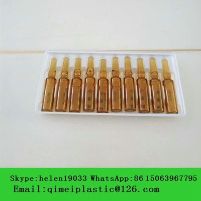 Vials de médicaments plateau d'emballage emballage en plastique médical de différentes tailles